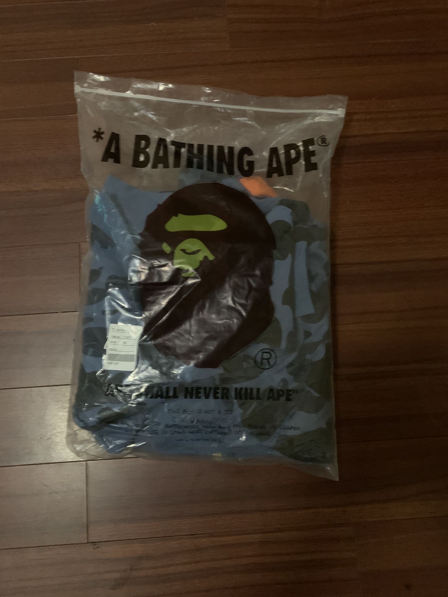 Blue Bape Zip Up Hoodie