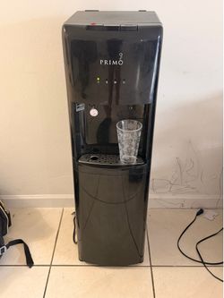 Primo black bottom-loading water dispenser