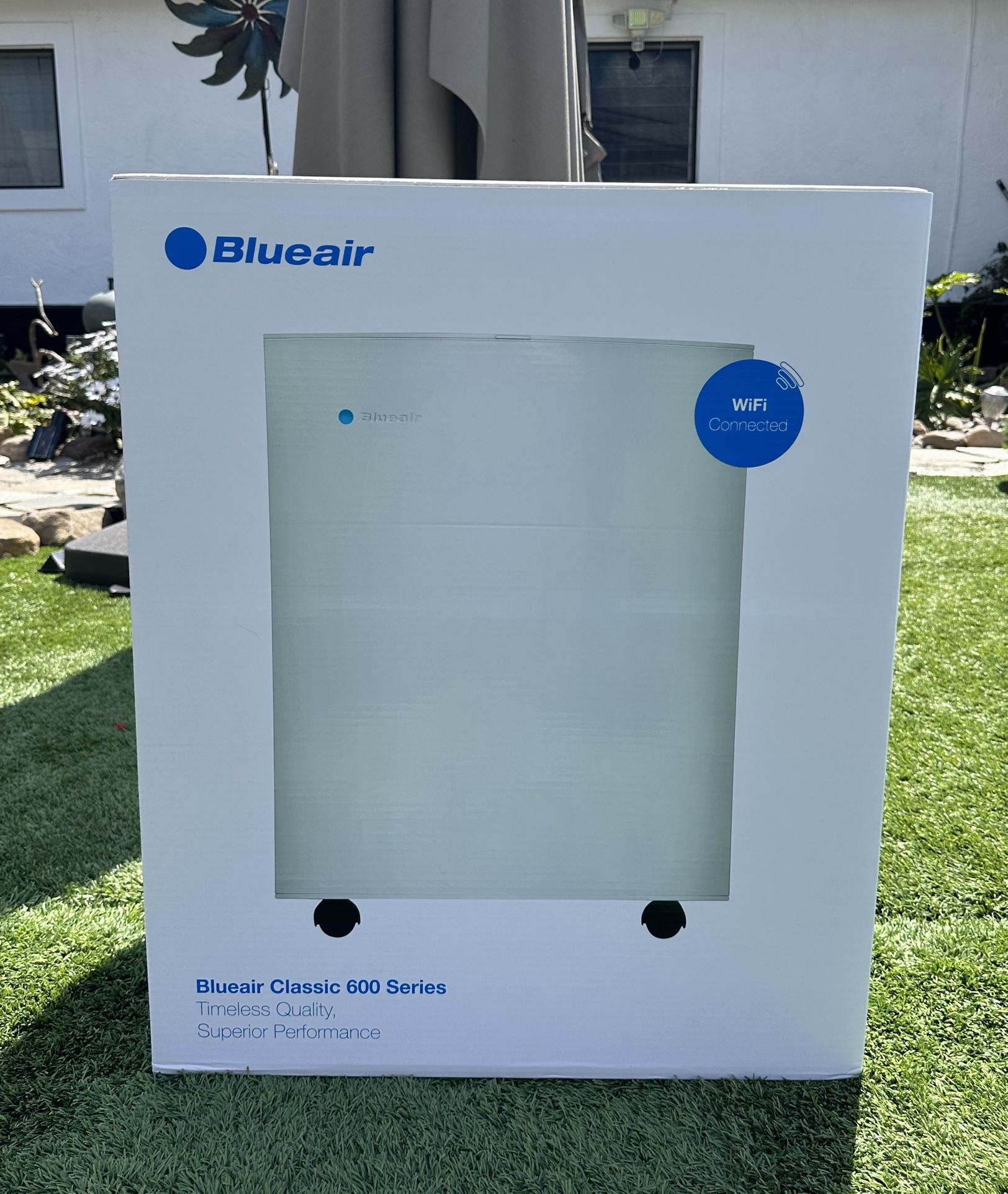 Blueair Classic 605 Air Purifier with HEPA Silent Filtration for Allergen Reduction, Large Rooms 775 Sq. Ft. Wi-Fi Enabled, Alexa Compatible