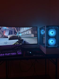 New Custom Gaming PC White RGB