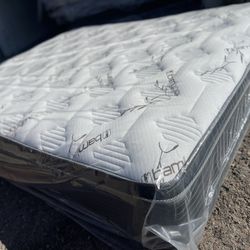 Brand New Queen Size Pillow top Mattress Set