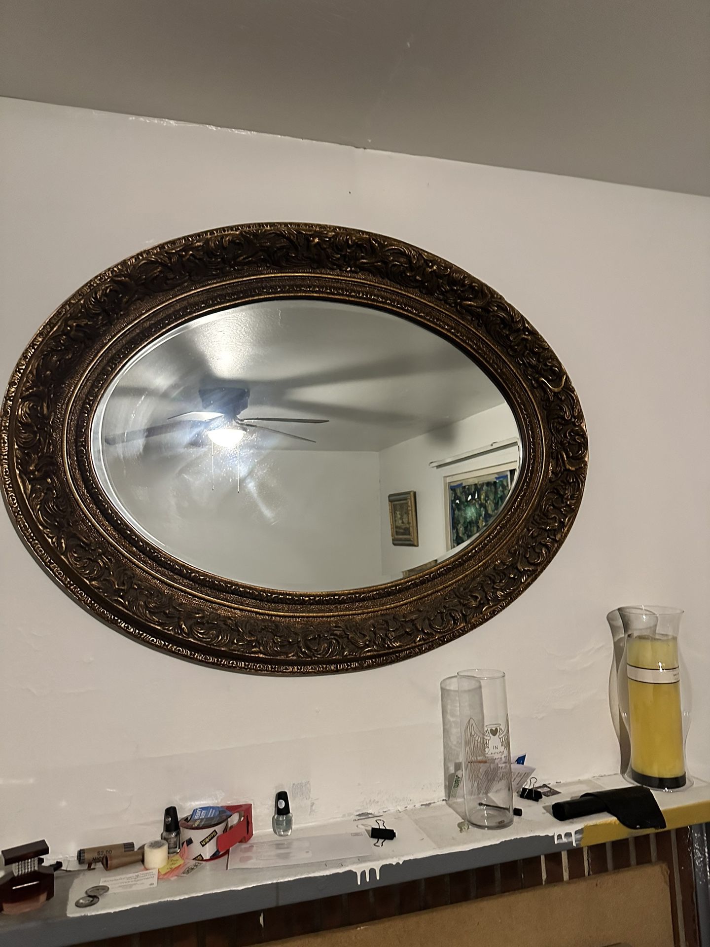 Antique Mirror And Frame