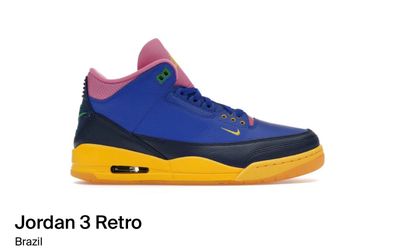 Nike Air Jordan 3 Retro OG Brazil SP IV4871 400 Size 9