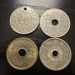 Coins With Holes- Fun Collector Coins. 