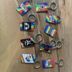 Rainbow Pride Keychains