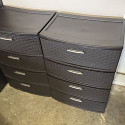 4-drawer storage set - TWO UNITS