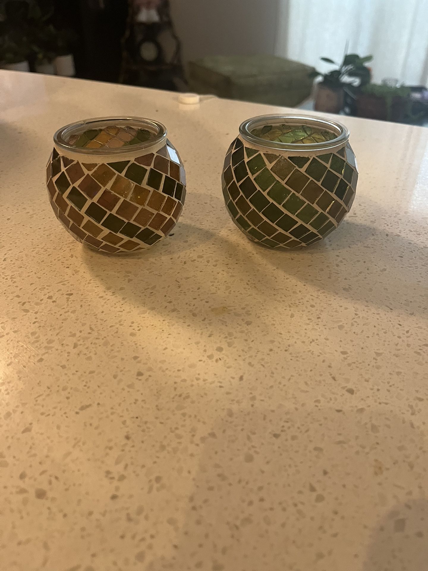 Mosaic Candle Holders
