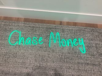 Chase Money neon sign  yellowbox