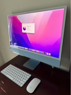Apple iMac 24” M1 (2021) – 16GB RAM / 1TB SSD – Blue – Like New