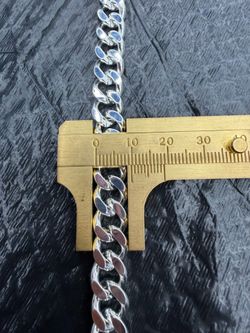 925 Silver Cuban Chain 78.5 Grams 10MM 22”