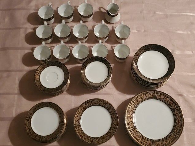77 Piece Vintage Seyei Fine China Anniversary 7018 Japan