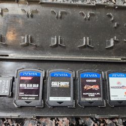 Games 4 Piece + Memory  8gb for  Sony PlayStation Vita,