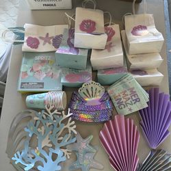 Assorted Mermaid Party Supplies