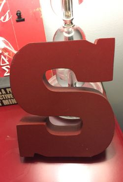 Wooden letter “S”