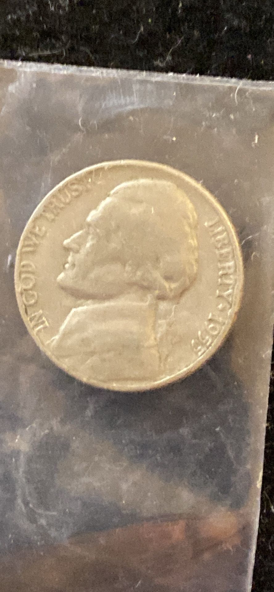 1955D nickel