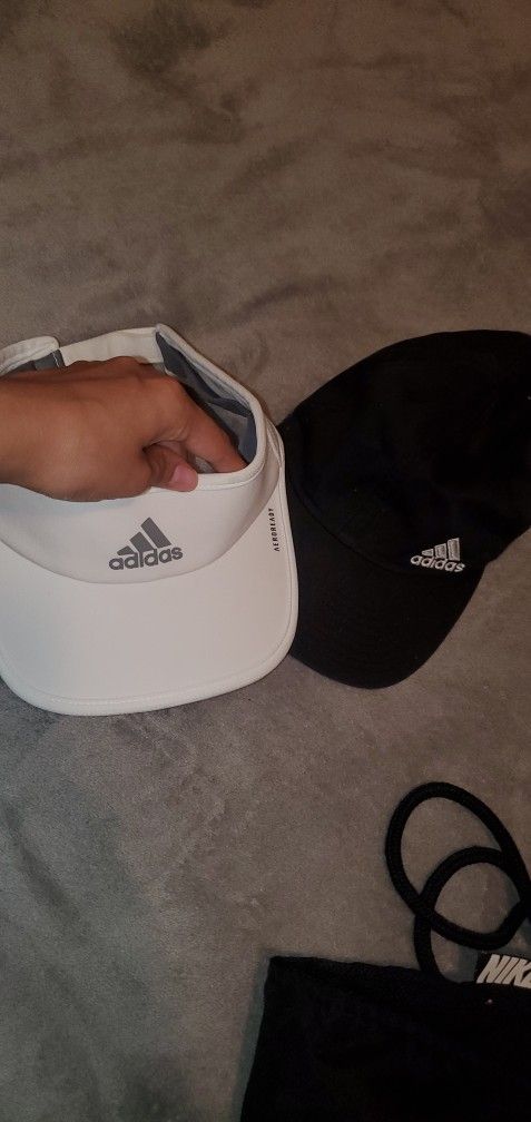 Adidas Hats, Nike Bag