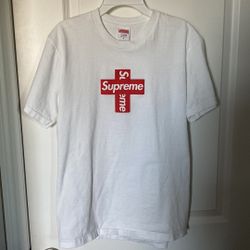 Supreme Cross Box Logo White T-shirt