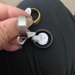 Men’s Fashion Stainless Steel Wedding Ring Size 10