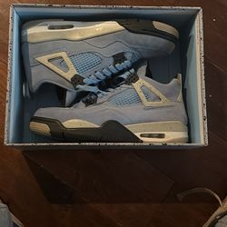 Jordan 4 University Blue Size 10 w/ Box Used