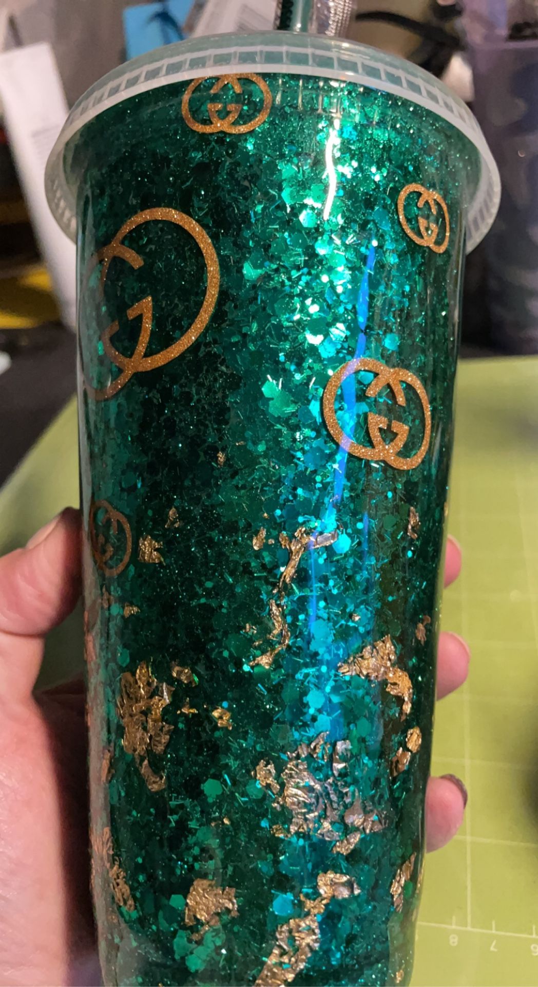 Custom Gucci Inspired Reuseable cold Cup Tumbler