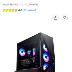 iBUYPOWER - Slate Gaming Desktop PC - AMD Ryzen 7 9800X3D, AMD Radeon RX 9070XT 16GB, 32GB DDR5 RGB,2TB NVMe SSD - Black