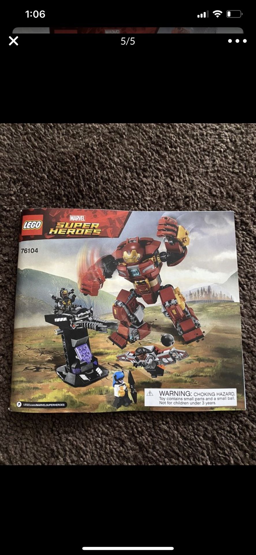 Lego Super Herdes Lot Of Sets 76103,76096,76104,6862,75167