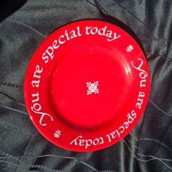 Decorative "You are special today" plate