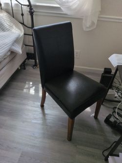 Nice wood leather chair