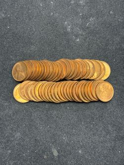 BU Roll of (50) 1947-S Lincoln Wheat Cents -- ALL UNCIRCULATED COINS! — SHIPPING AVAILABLE!
