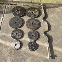 110 Weights With Curve Bar