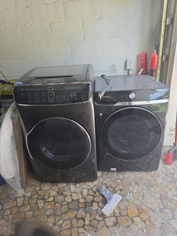 Washer and dryer together