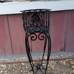 Wrought iron plant stand