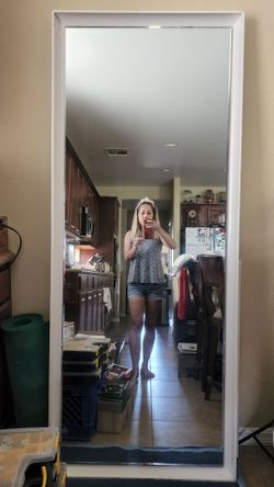 Nice tall thick quality full body mirror 70"x 26"