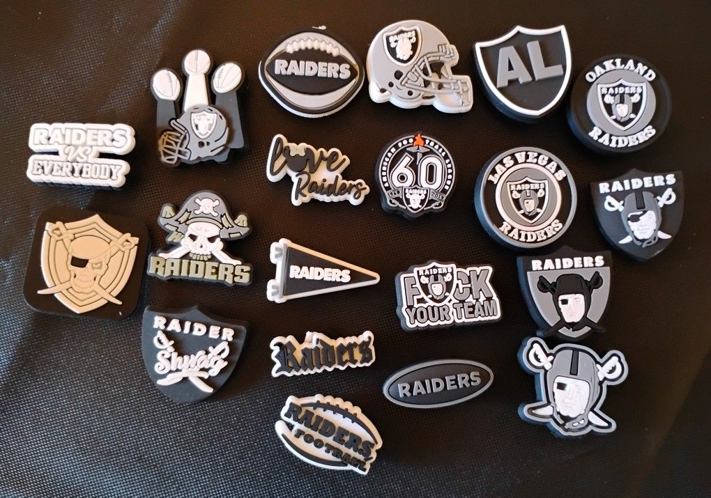 Raiders Jibbitz lot of 20