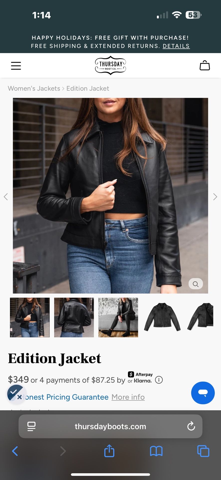 Thursday Boot Edition Leather Jacket 