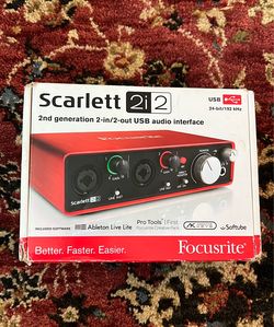 Scarlett 2i2 2nd Gen Audio Interface
