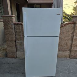💥💲3MONTHS WARRANTY 30X30X66 WHIRLPOOL FRIDGE 18CUFT WHITE