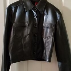 Petite Faux Leather Jacket 😎