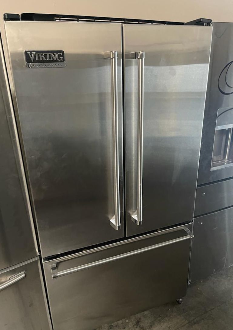 Viking 3-Door Stainless Steel Fridge