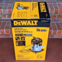** $160 firm ** NEW DeWalt 8 gallon 4 HP Stealthsonic quiet stainless steel shop vac wet dry vacuum