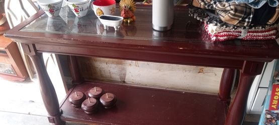 Glass Entry Table 