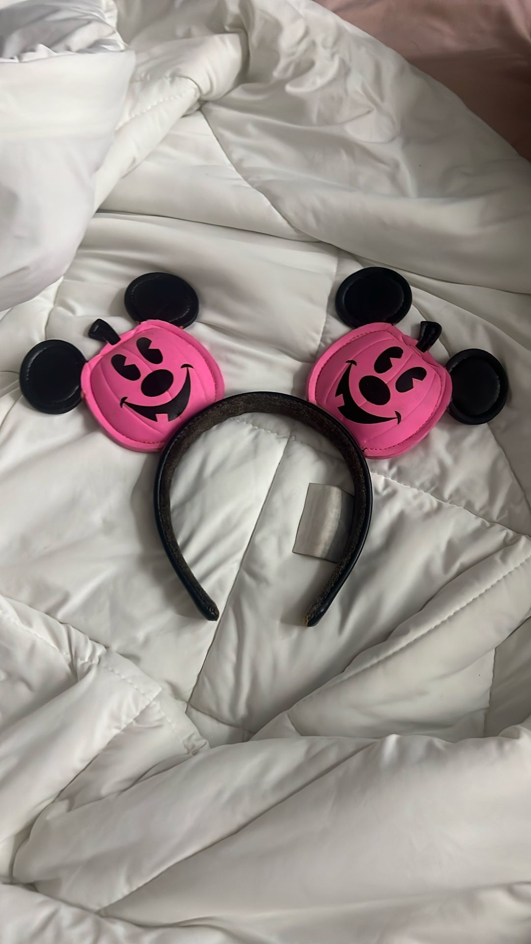 Mickey custom pumpkin ears pink