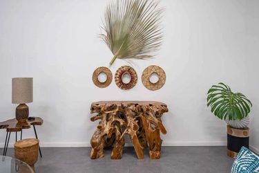Teak Root Console Table 48"