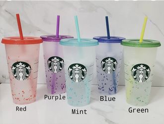 Confetti Color Changing Starbucks Cups