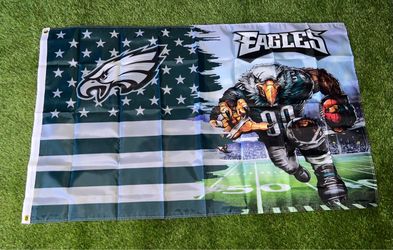 Philadelphia eagles flag size 5’x3’