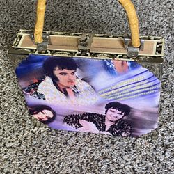 Vintage Elvis Presley wooden bag 