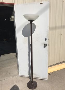 Tall bronze lamp