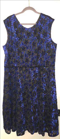 blue/ black dress