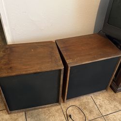 Two Old School Block Buster Speakers