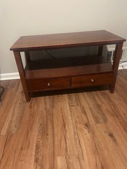 Home Walnut Brown Entertainment Stand
